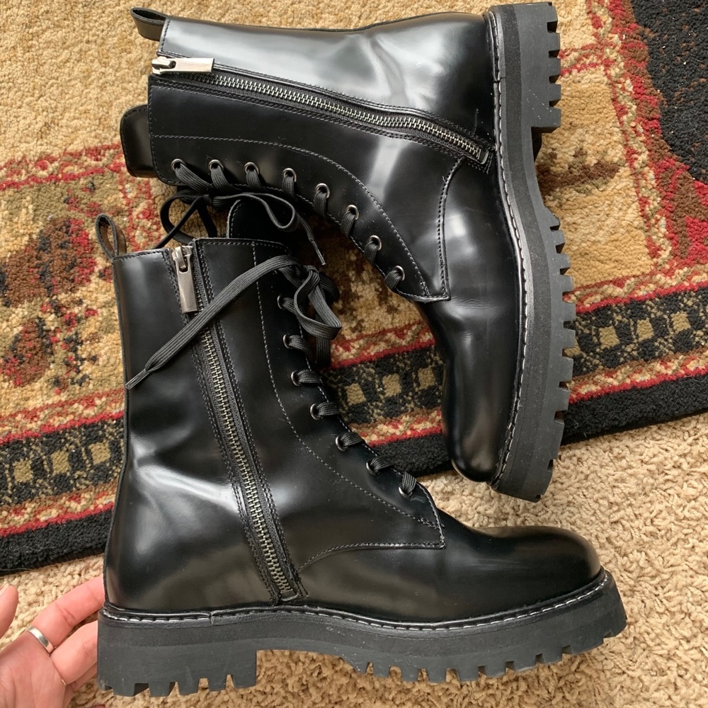 Thursday Combat Boots Black